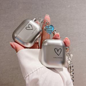 리브노 실버 하트 에어팟 1/2/3/4 PRO 케이스