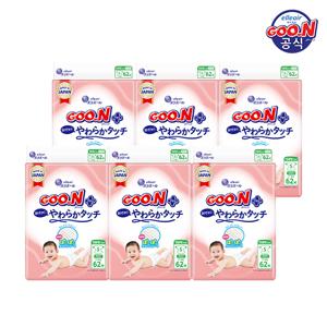 군 기저귀 플러스 소프트터치 밴드 소형(S) 62P x 6팩