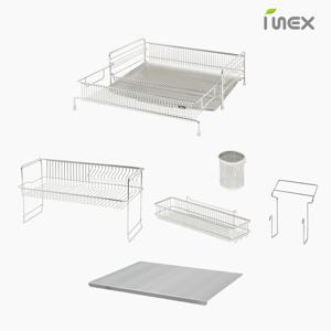 클린엣지 점보플러스 3단 식기건조대 풀세트