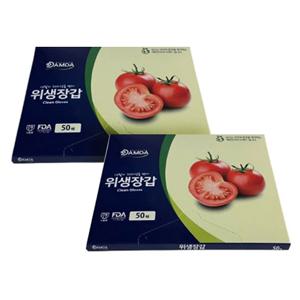 담다 국산 위생 비닐장갑 50매 1+1 위생장갑 대용량 주방 다용도 일회용