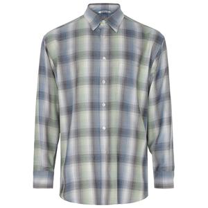 25FW 블루그린 슈퍼 라이트 체크 울 셔츠 A25AS01LC BLUE GREEN CHECK
