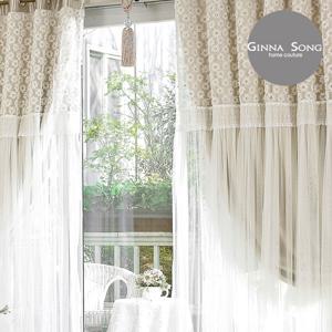 [지나송] 홀릭가든 웨딩스타일 이중암막커튼 풀세트
