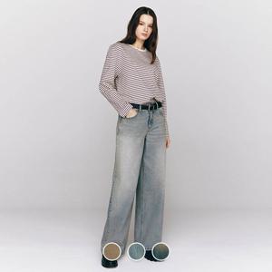 415535 여 MW 루즈핏 와이드 청바지