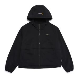 N251WFT980 여성 시그너스 우븐 후드 바람막이 CARBON BLACK