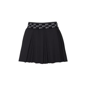 여성 WG 체커보드 밴드 플리츠 스커트 WWM23Q71Z1