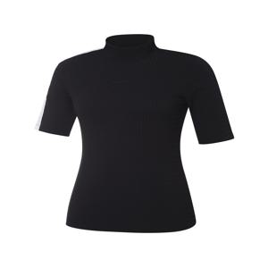 여성 CO 소프트 골지 반넥 5부 티셔츠 WWM23218Z1