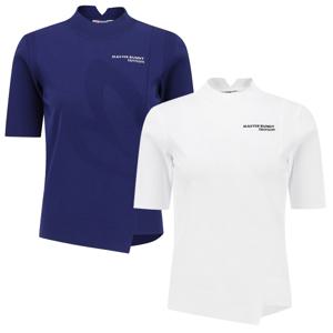 양말제공 [마스터바니] 여성 심볼 골지 슬리브 반팔 니트 421E1SR308