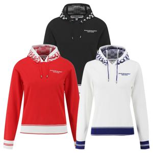 양말제공 [마스터바니] 여성 로고 자카드 후드 긴팔 니트 421E1SR310