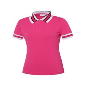 여성 CO 니트 믹스 폴로 티셔츠 WWM23223P8