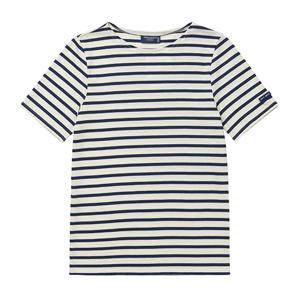 9863 ECRU MARINE 레반트 모던 스트라이프 공용 반팔티