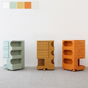 마켓비 빙그리 회전서랍 트롤리 3.3단