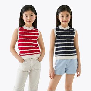 타미힐피거 스트라이프 케이블 베스트 2종 택1 (T42F1WVT560GT1)