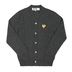 AX-N050-051 3 PLAY 플레이 골드 하트 와펜 브이넥 공용 가디건