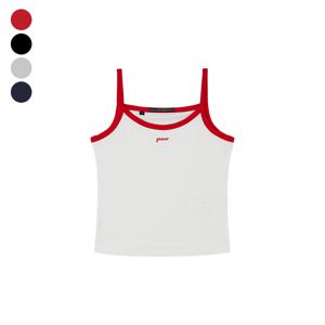 진 여성 자가드 슬리브리스 OQ1K5441