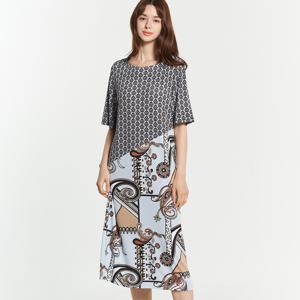 [라페어] 피카소 블루 매트 저지 원피스 LWOGC326-MT