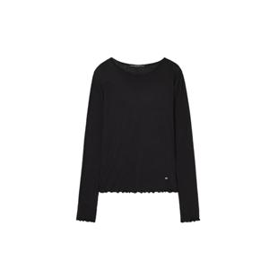 진 여성 라운드넥 심플 긴팔티셔츠 OQ1K5443