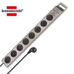 수퍼솔리드 서지프로텍션 멀티탭 8구 실버 2.5m