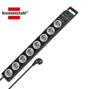 수퍼솔리드 서지프로텍션 멀티탭 8구 블랙 2.5m