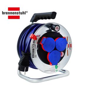 가렌트Ｓ190 케이블릴 3구 스틸블루 15m IP44