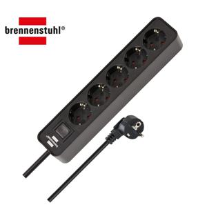 Ecolor 멀티탭 5구 블랙 1.5m