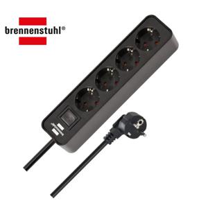 Ecolor 멀티탭 4구 블랙 1.5m