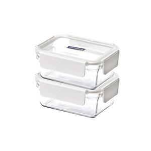 퓨어화이트 직사각 1020ml 2조 세트