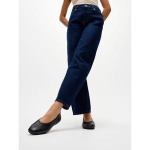 [삼성물산공식] 여성 델리카토 하이컷 소프트 레더 발레리나 플랫슈즈  블랙 (FT61K2M105)