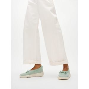 [삼성물산공식] 여성 슈퍼Q 보우 크리스탈 트림 니트 발레 플랫  민트 위스퍼 (FT61K2M13Q)