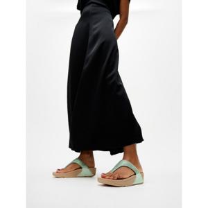 [삼성물산공식] 여성 루루 크리스탈 장식 토 포스트 샌들  메탈릭 프로스티드 세이지 (FT64K2T15M)