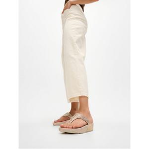 [삼성물산공식] 여성 루루 크리스탈 믹스 메탈릭 토 포스트 샌들  플라티노 (FT64K2T169)