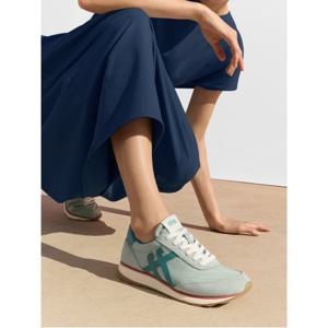 [삼성물산공식] 여성 레트로Q FF 패브릭/스웨이드 스니커즈  민트 위스퍼/틸 (FT61K2N16Q)