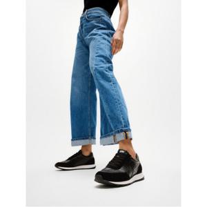 [삼성물산공식] 여성 레트로Q FF 메탈릭 패브릭/스웨이드 스니커즈  블랙 (FT61K2N175)