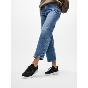 [삼성물산공식] 여성 슈퍼Q 크리스탈 트림 니트 슬립온 레이스드 스니커즈  블랙 (FT61K2N195)