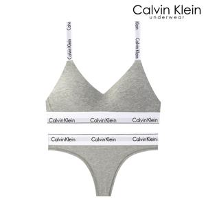 CK 여성 브라렛+티팬티 세트 QF8504+QF8518 GREY