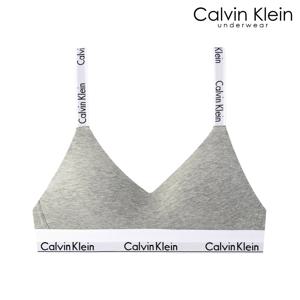 CK 여성 로고 브라렛 브라 QF8504 GREY