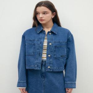 루즈핏 크롭 데님 재킷 GR3A8JKJ71