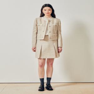 [JJ지고트]트위드 A라인 미니스커트GR2M0SK901