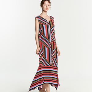 몬드리안 레드 매트 저지 원피스 LWOGC324-RE