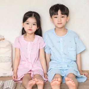 유아 아동 여름 반팔 잠옷 예쁜 주니어 파자마 M돌핀(스판인견)