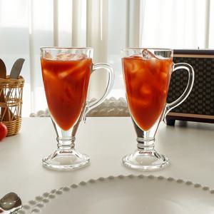 다이아글라스 유리컵 댈리아 고블렛 머그컵 270ml 4P 카페유리잔