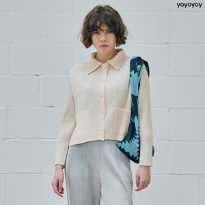 yoyoyoy여성[최초가 149000원] 셔츠 카라 포켓 플리츠 자켓 아이보리_AI02WNPJK03