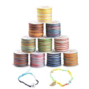 매듭공예 다채로운 그라데이션 45M 매듭 실 끈 16종 팔찌만들기세트 매듭팔찌만들기