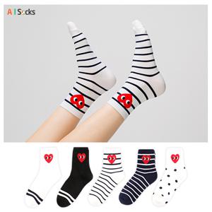 남여 심쿵골지 양말 4켤레 한세트[두세트에 한켤레더]