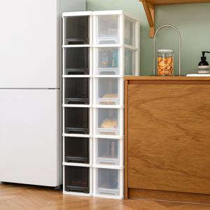 모던 슬림 틈새 서랍장 플라스틱 220 수납장 2단 3단 4단 5단 6단 7단 8단 옷장 정리함