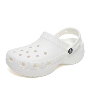 클래식 플랫폼 클로그 키높이 샌들 슬리퍼 화이트 206750-100