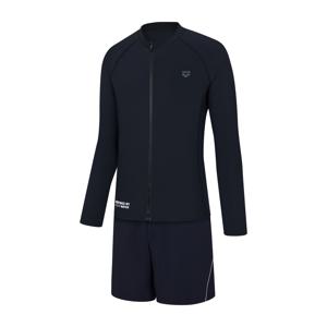 아레나 애쉬 레저 집업 래쉬가드 세트 A4BM1PC71BLK