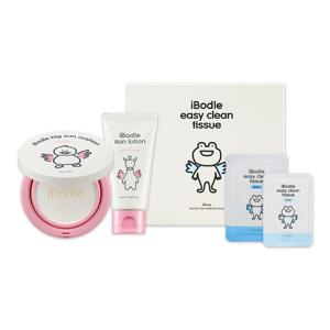 [아이보들 선케어 데일리SET] 선로션 / 빅 선쿠션 / 이지클린티슈 SET (각 1개)