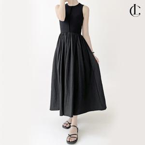 여성 민소매 원피스 여름 나시 바스락 레이어드 롱원피스 LDZ1031