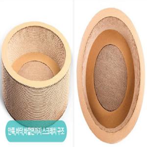 (70% 1+1 땡처리특판) 고양이 스크래쳐 써클형 양면 바구니형 2개묶음상품