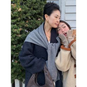 ACC 울 숄 머플러 - 그레이 BE5X84L023